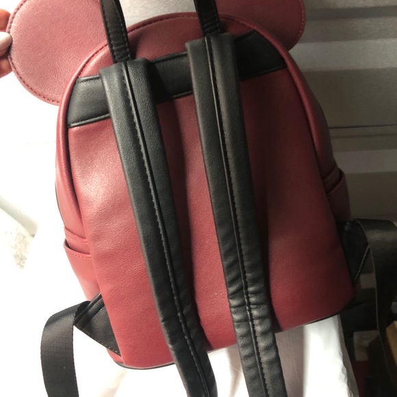 Disney Loungefly Backpack in Maroon / Burgundy (LIKE NEW) - Picture 3 of 4